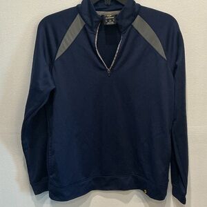 Men's Navy Blue Quarter-Zip Sweater